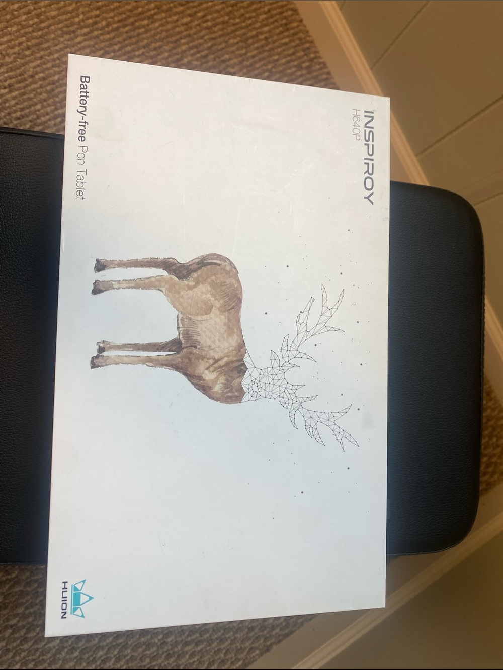 Inspiroy H640P Brown Tablet - Battery-Free Pen Tablet